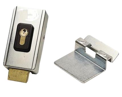 Billenő nyelvű zár nyitható kulccsal vagy táppal, SX-96